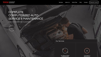 비즈니스 웹 사이트 템플릿 – 자동차 정비소