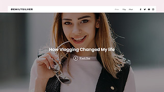 Personal Blog website templates - Personal Vlog