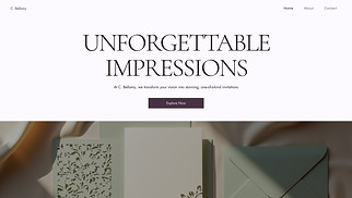  website templates - Invitation Printing Service (Chic)