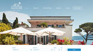 Hotels & Pensionen Website-Vorlagen - Hotel