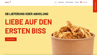Restaurant Website-Vorlagen - Fastfood-Restaurant