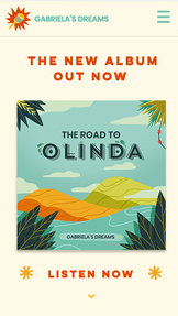 Mẫu trang web Ban nhạc – Trang đích album mới