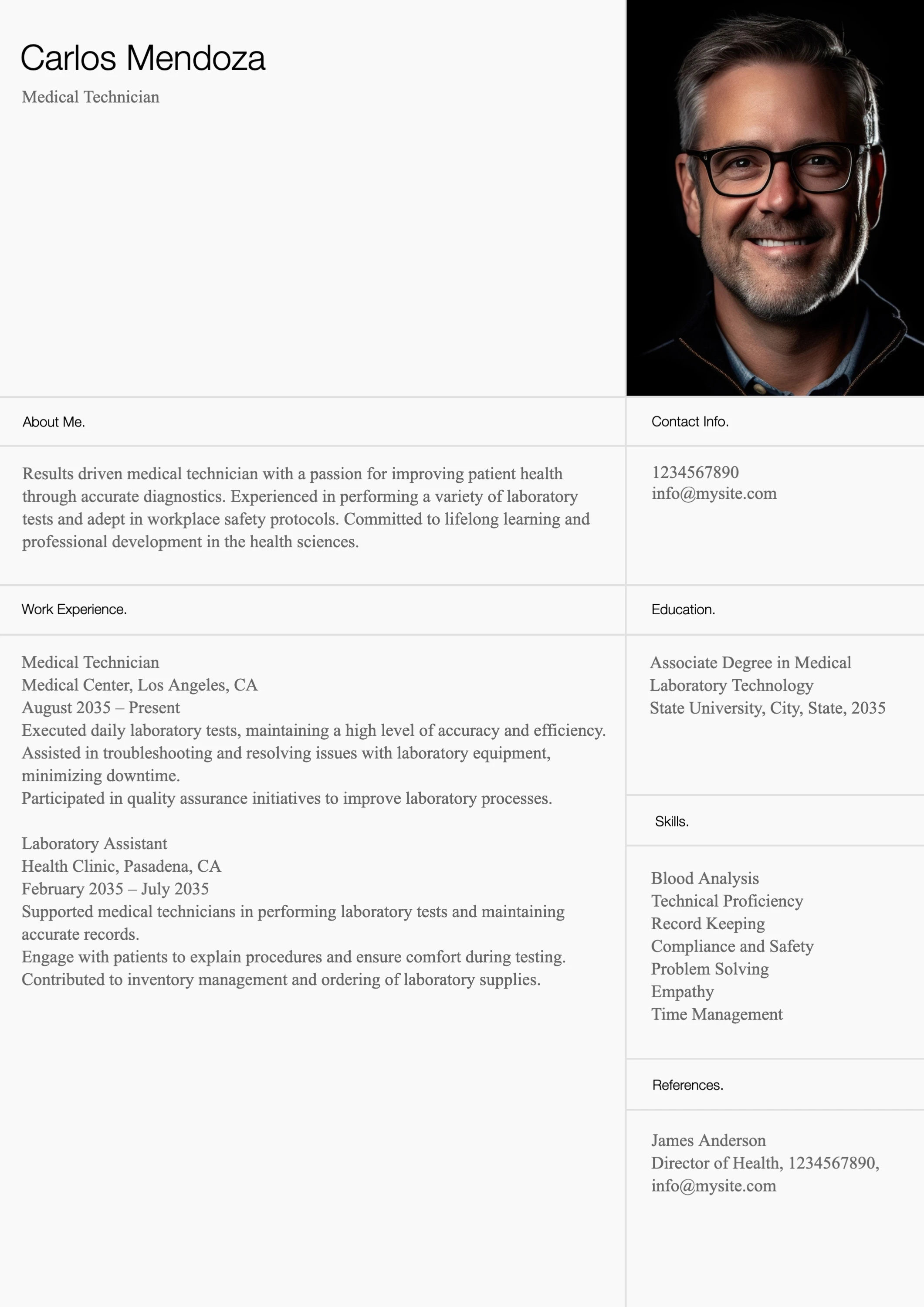 Professional Geometric Simple Resume