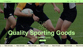 Sports & Outdoors website templates - Sports Store (Dynamic)