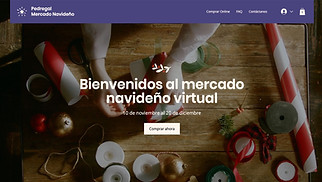 Eventos plantillas web – Mercado navideño online