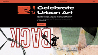 Blog website templates - Graffiti Blog (Edgy)