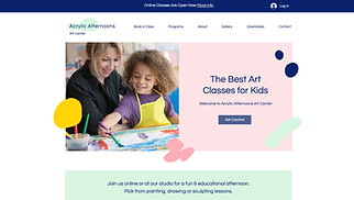 Online Eğitim site şablonları - Sanat Merkezi 
