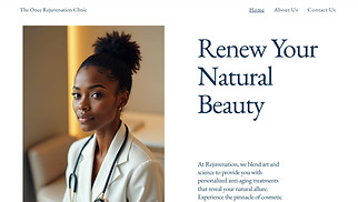 Wellness website templates - Medical Spa (Chic)