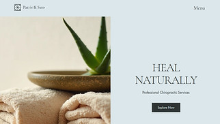  website templates - Chiropractor (Neutral)