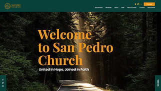 종교 웹 사이트 템플릿 – 세상을 바꾸는 교회