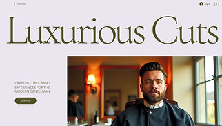 Beauty & Hair website templates - Barber (Elegant)