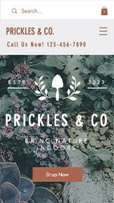 Mẫu trang web Nhà cửa và Trang trí – Cửa hàng cây