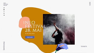 Musikindustrie Website-Vorlagen - Musikfestival