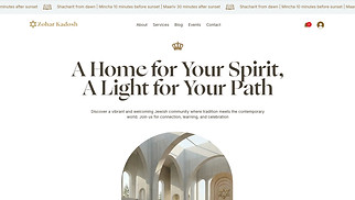 Template siti web Tutto - Synagogue (Bright)