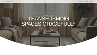 Interior Design website templates - Interior Design Company (Warm)