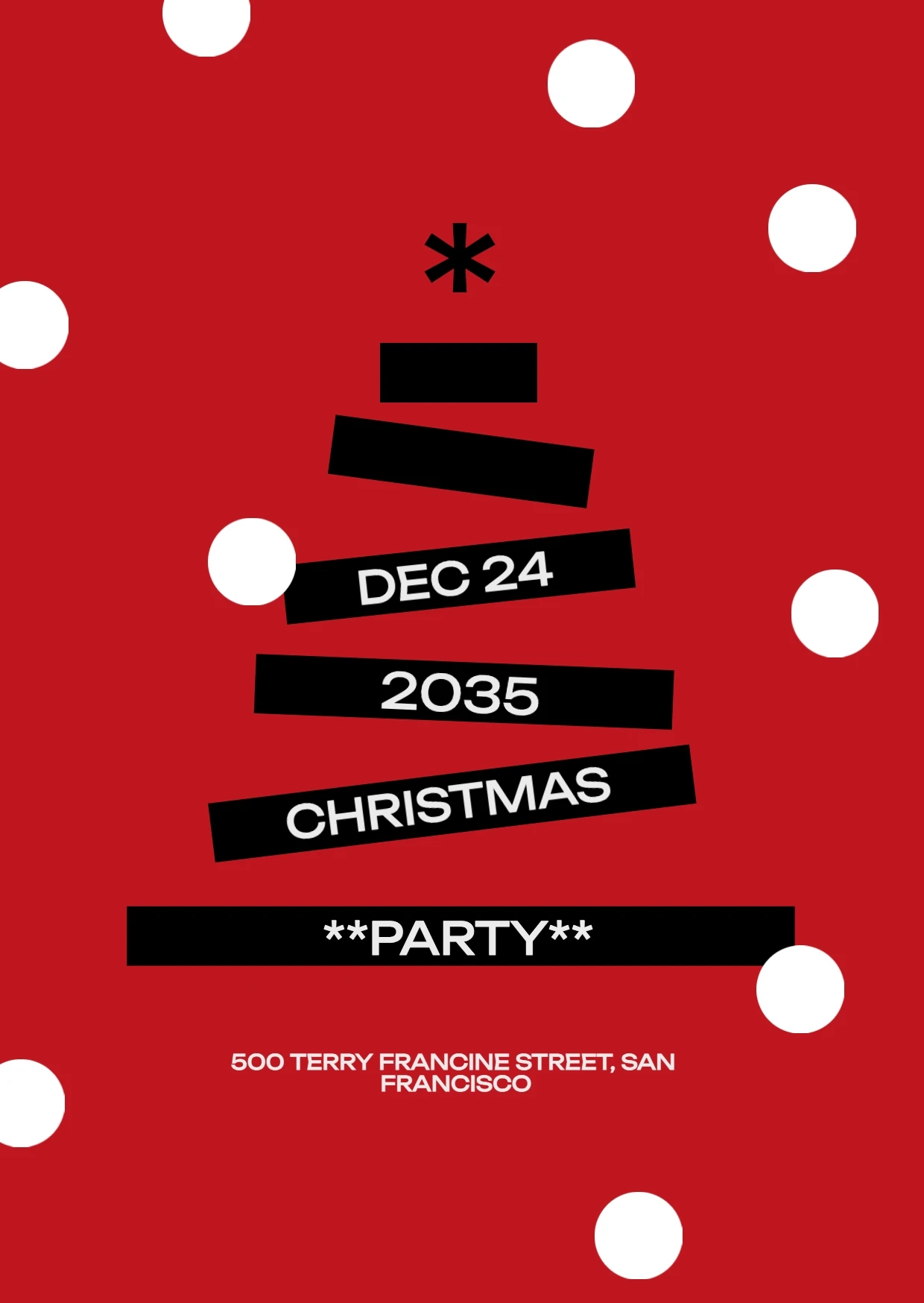 Playful Geometric Christmas Invitation