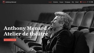 Templates de sites web Art créatif - École de théâtre