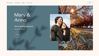 Bruiloften website templates - Huwelijksuitnodiging