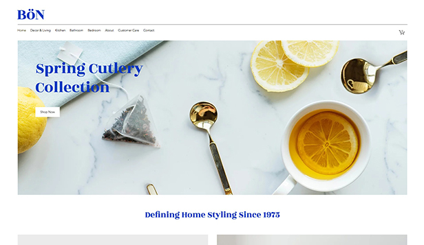 Home Goods Store Website Template
