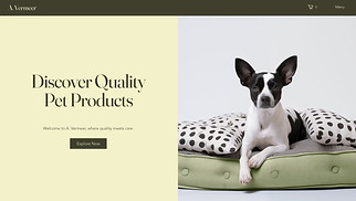 eCommerce website templates - Pet Store (Earthy)
