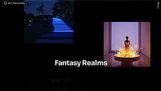 Portfolios website templates - Set Design Portfolio (Bright)