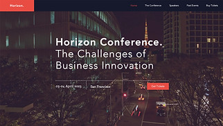 Hjemmesideskabeloner til Begivenheder - Businesskonference