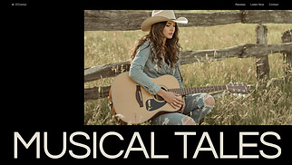 Music Promotion website templates - Country Album (Rustic)