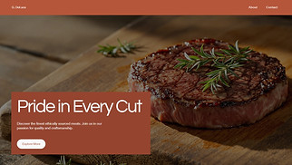 Food & Drinks website templates - Butcher Farm (Earthy)