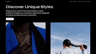 Fashion & Style website templates - Fashion Brand Landing Page (Modern)