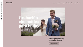 Eventos y Retratos plantillas web – Camarógrafo de bodas