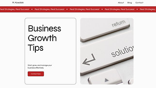 Blog website templates - Small Business Blog (Dynamic)
