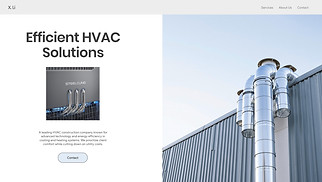 Services & Maintenance website templates - HVAC Construction Company (Clean)