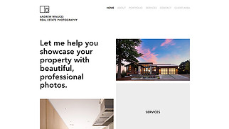 Photography website templates - Real Estate Photographer
