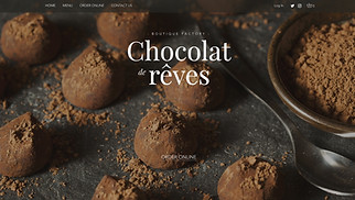 Catering Website-Vorlagen - Chocolaterie