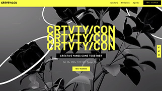 Events website templates - Creative Conference