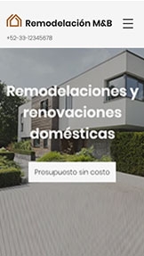 Negocios plantillas web – Empresa de remodelación de casas