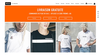 Templates de sites web Mode et vêtements - Boutique de t-shirts