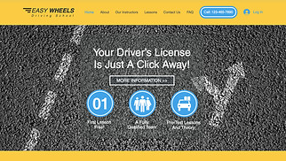 Mẫu trang web Ô tô - Trường dạy lái xe
