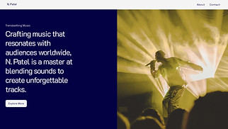 DJ & Producer website templates - Pop Producer (Bright)