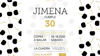 Todas plantillas web – Invitación de cumpleaños