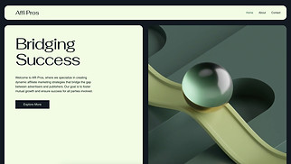 Marketing & Advertising website templates - Affiliate Marketing Portfolio (Business)