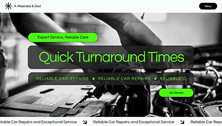Industrial website templates - Car Repair Service (Dynamic)