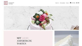 Café & Bäckerei Website-Vorlagen - Konditorei