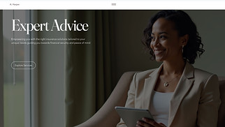  website templates - Life Insurance Agency (Elegant)