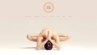 Template Salute e benessere per siti web - Studio di yoga