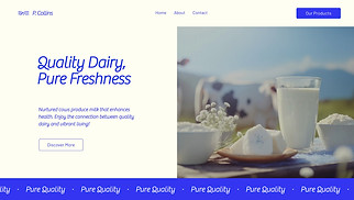 Industrial website templates - Dairy Farm (Clean)