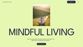 Blog website templates - Spirituality Blog (Natural)