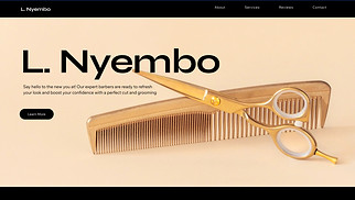 Beauty & Hair website templates - Barber Shop (Eclectic)