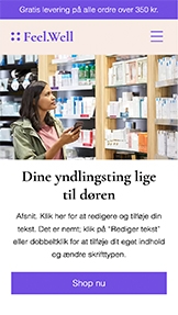 Webshop hjemmesideskabeloner – Apotek 