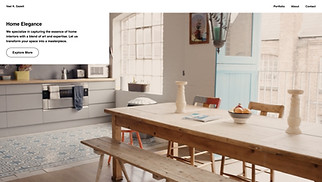 Photography website templates - Home Interior Photographer (Bright)